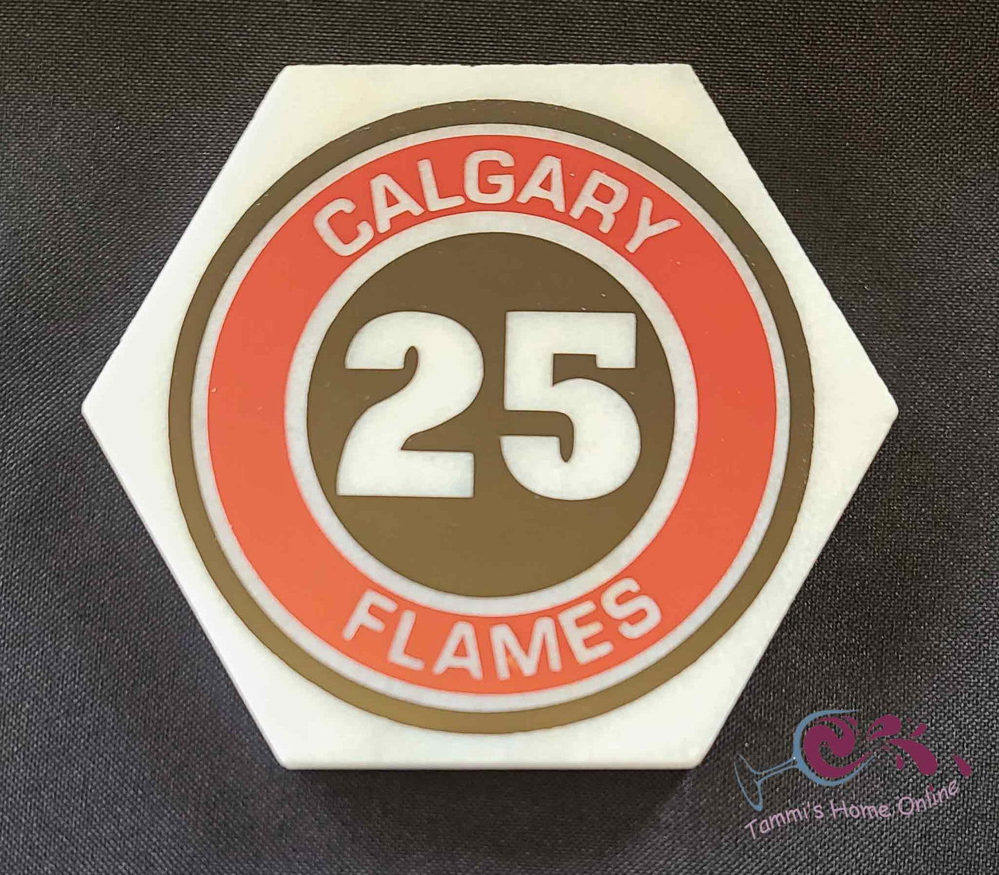Calgary Flames #25 - Jacob Markstrom - Marble Coaster