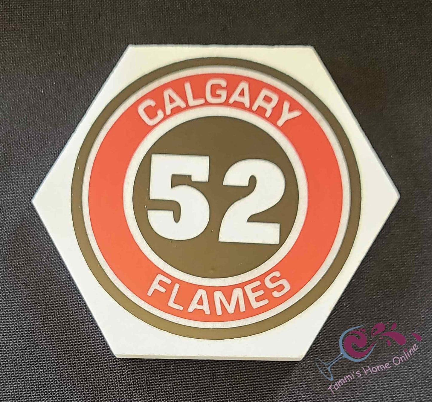 Calgary Flames #52 - MacKenzie Weegar - Marble Coaster