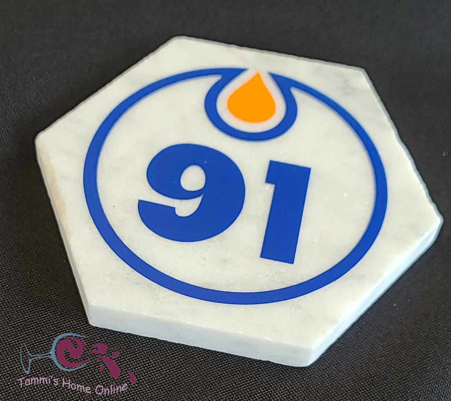 Edmonton Oilers Hockey #91 - Evander Kane - Marble Coaster