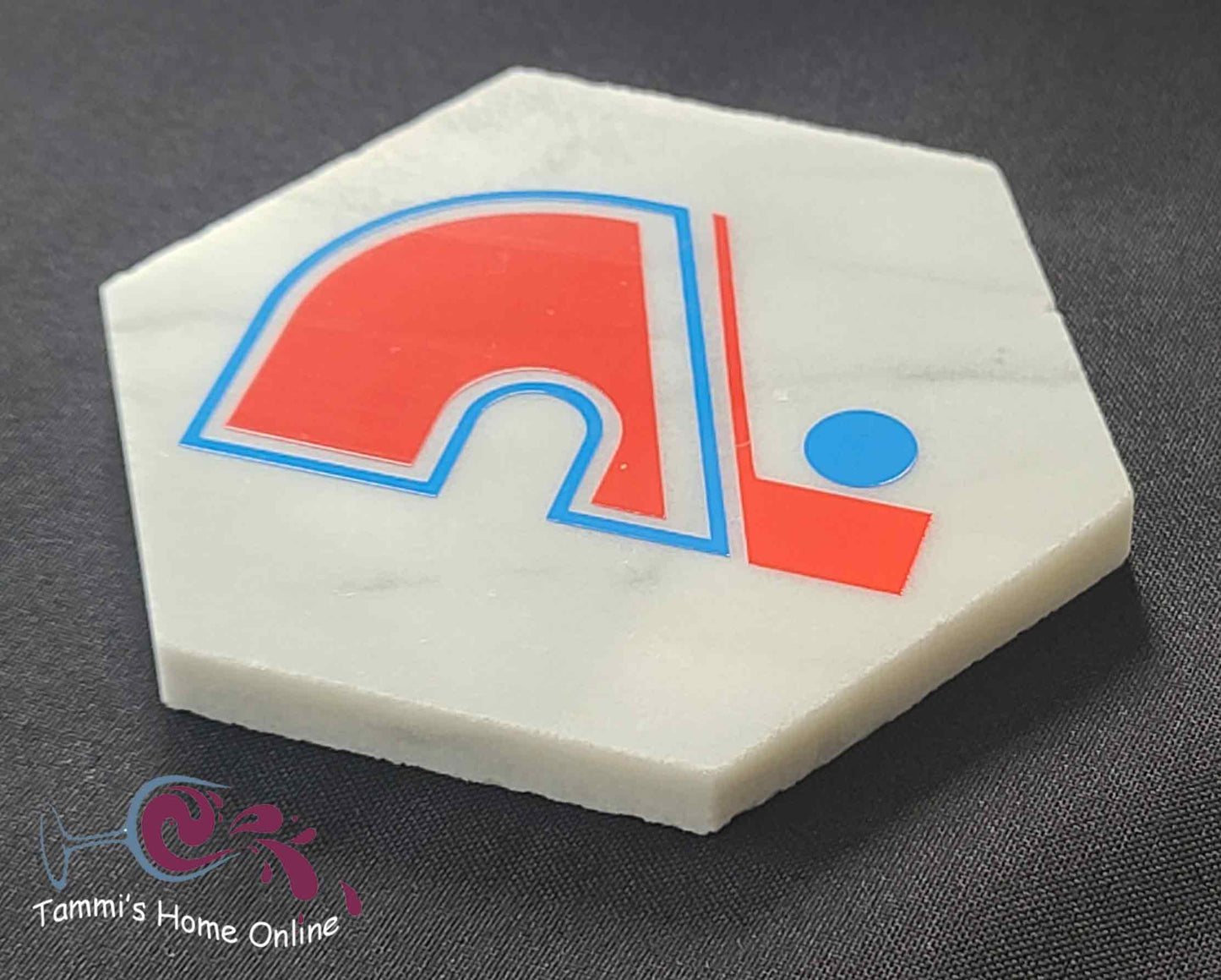 Quebec Nordiques Hockey Team - Marble Coaster