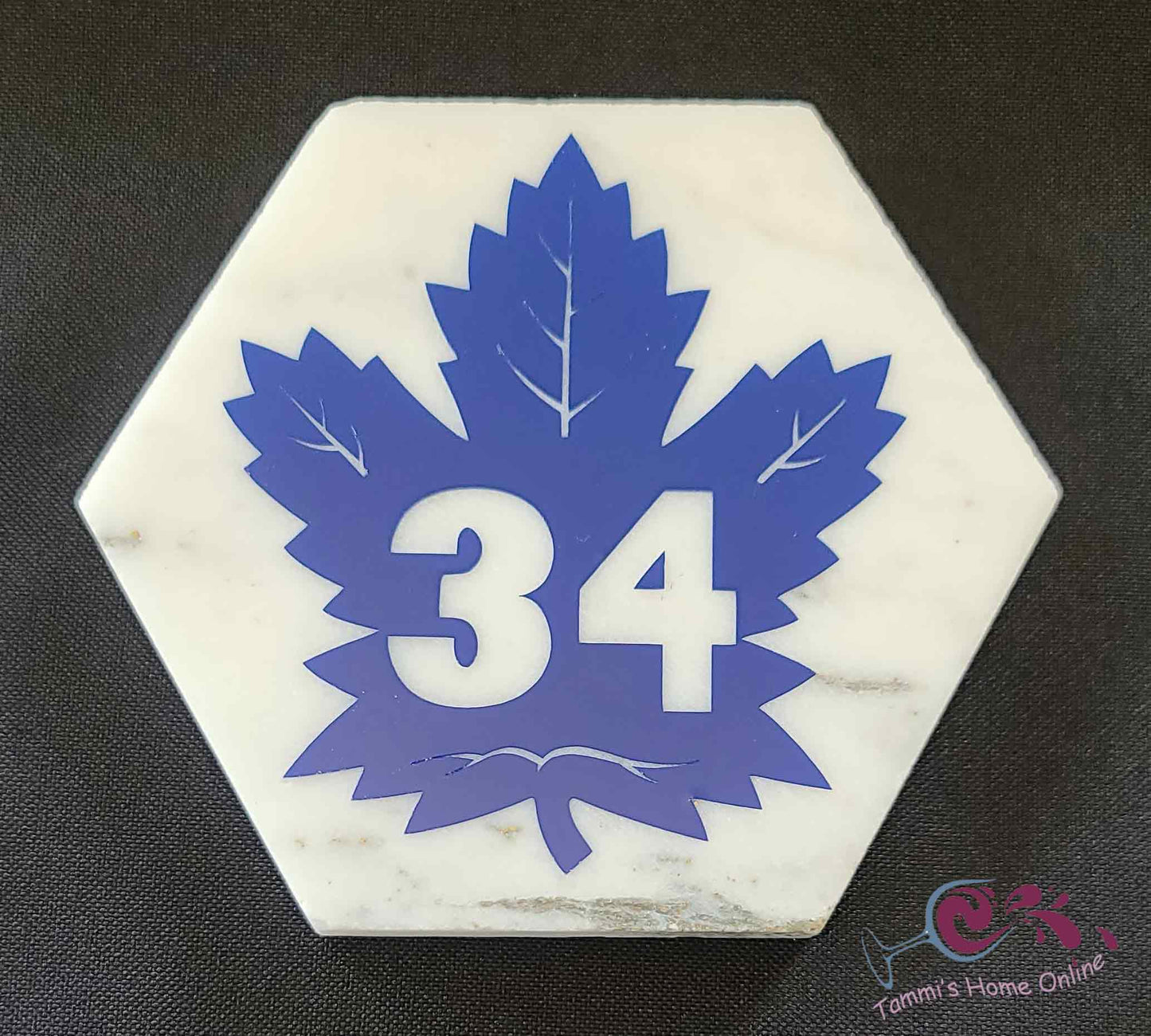 Toronto Maple Leafs #34 - Auston Matthews - Marble Coaster