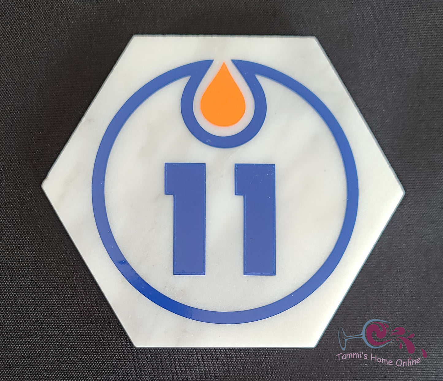 Edmonton Oilers Hockey #11 - Mark Messier - Marble Coaster