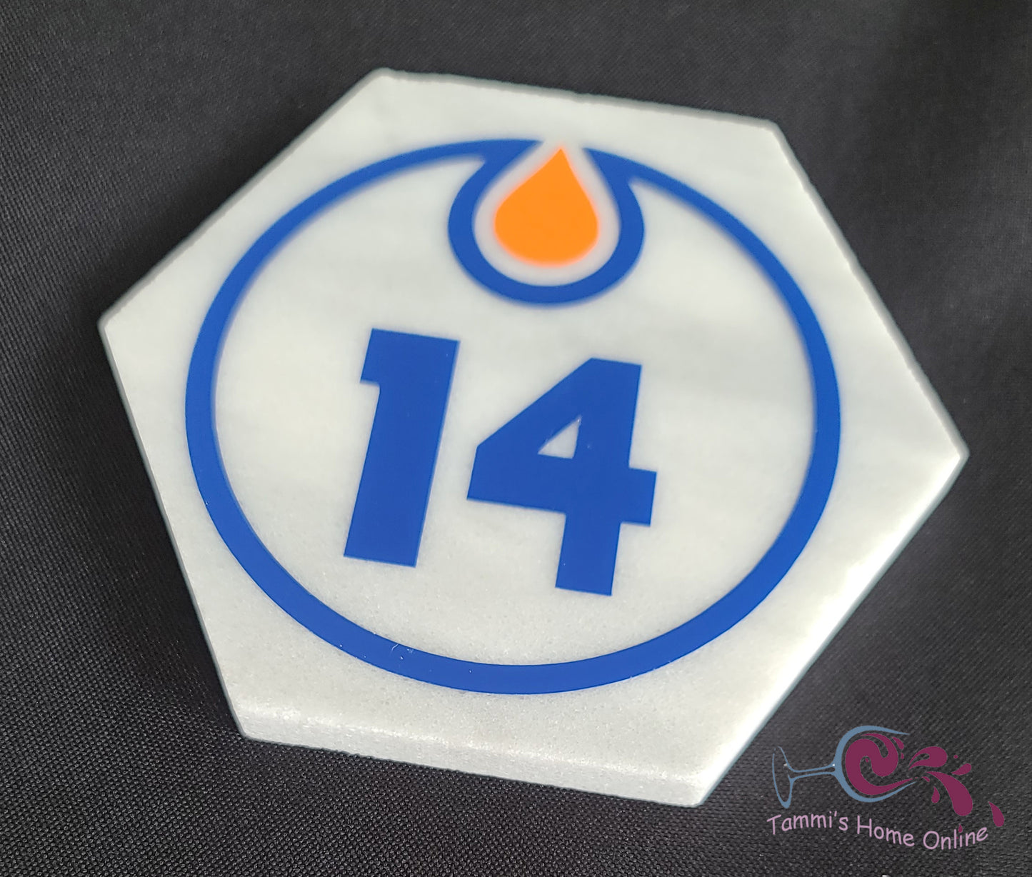 Edmonton Oilers Hockey #14 - Jordan Eberle or Matthias Ekholm - Marble Coaster