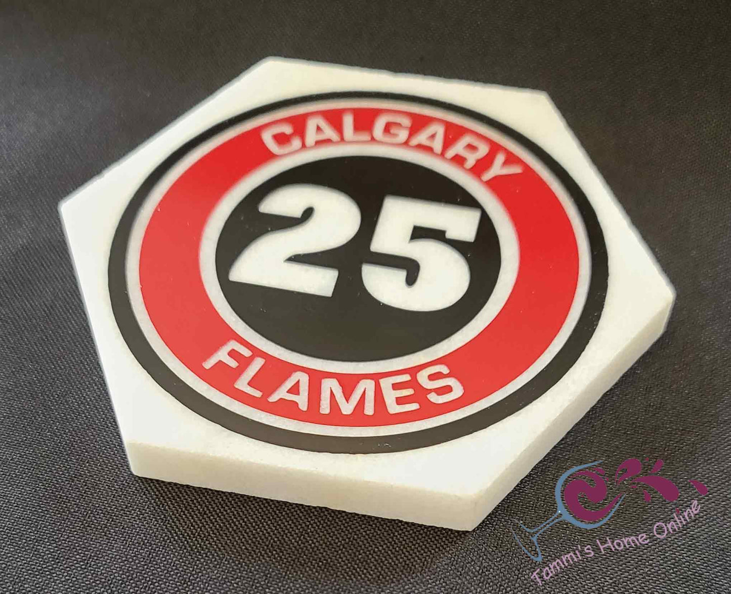 Calgary Flames #25 - Jacob Markstrom - Marble Coaster