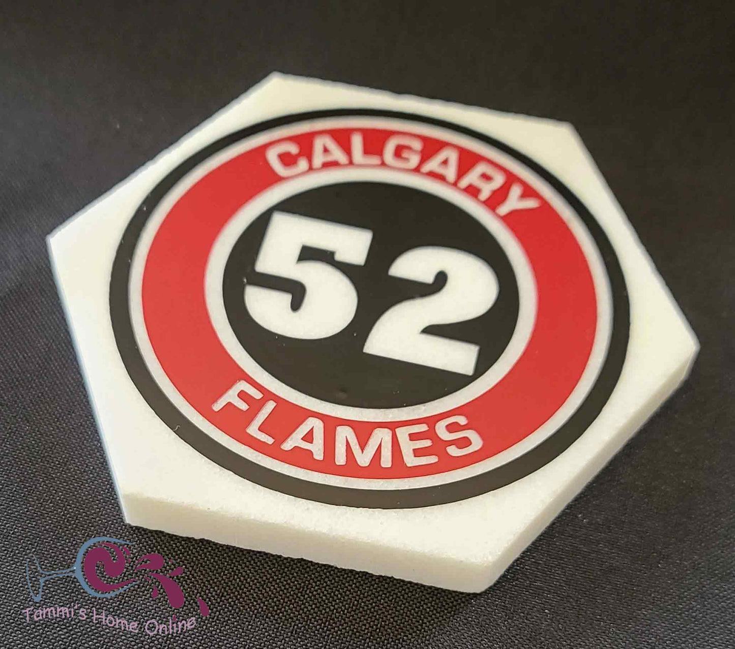 Calgary Flames #52 - MacKenzie Weegar - Marble Coaster