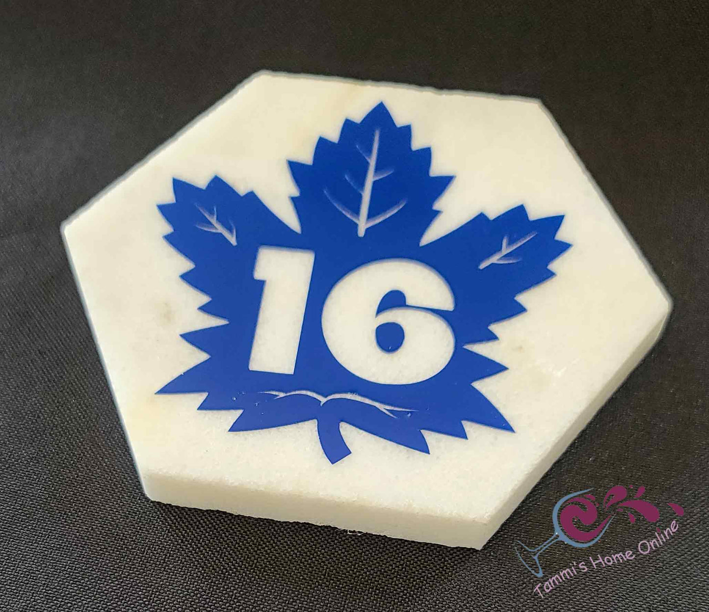 Toronto Maple Leafs #16 - Mitchell Marner - Marble Coaster