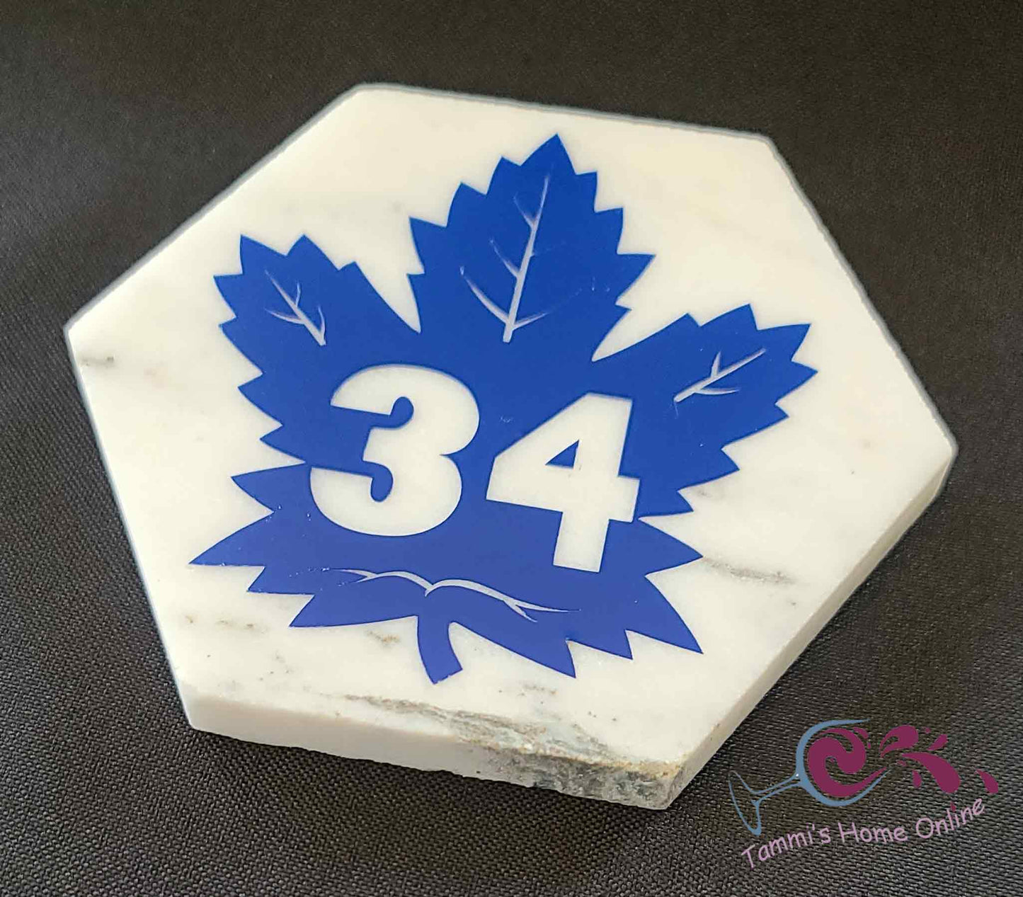 Toronto Maple Leafs #34 - Auston Matthews - Marble Coaster